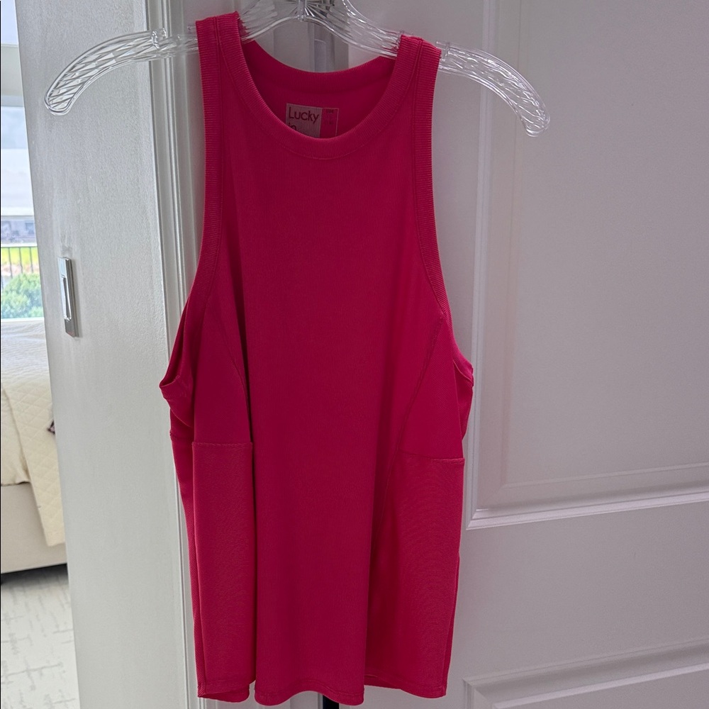 Lucky Brand Women's Vibrant Pink Tank Top